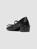 FLORE 009 - Black Leather Mary Jane Shoes - thumb image 4,side view