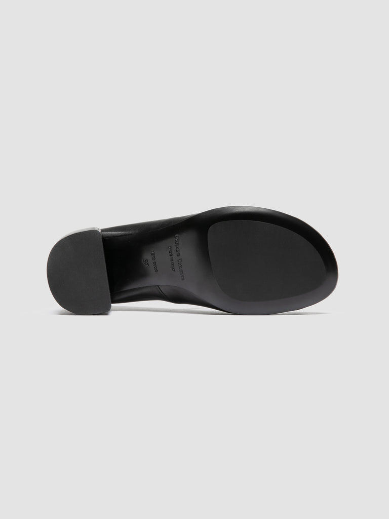 FLORE 009 - Black Leather Mary Jane Shoes Officine Creative - 5
