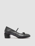 FLORE 009 - Black Leather Mary Jane Shoes - thumb image 1,side view