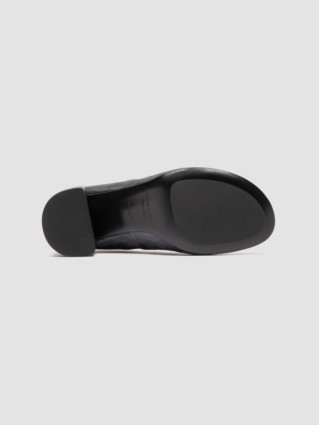 FLORE 009 - Black Leather Mary Jane Shoes - image 5,side view