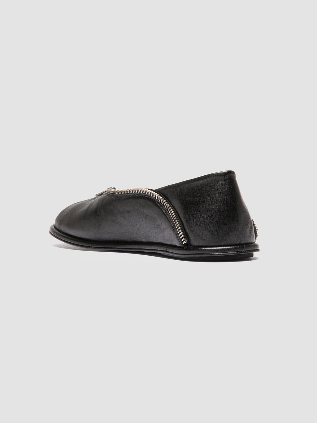 FONTAYNE 001 - schwarze Ballerinas aus Leder - image 4,side view