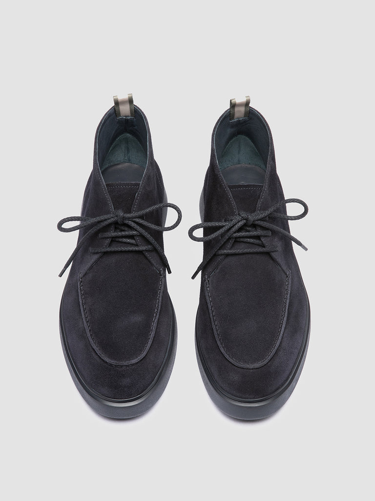 FRAME 002 - Navy Suede Chukka Boots-hover