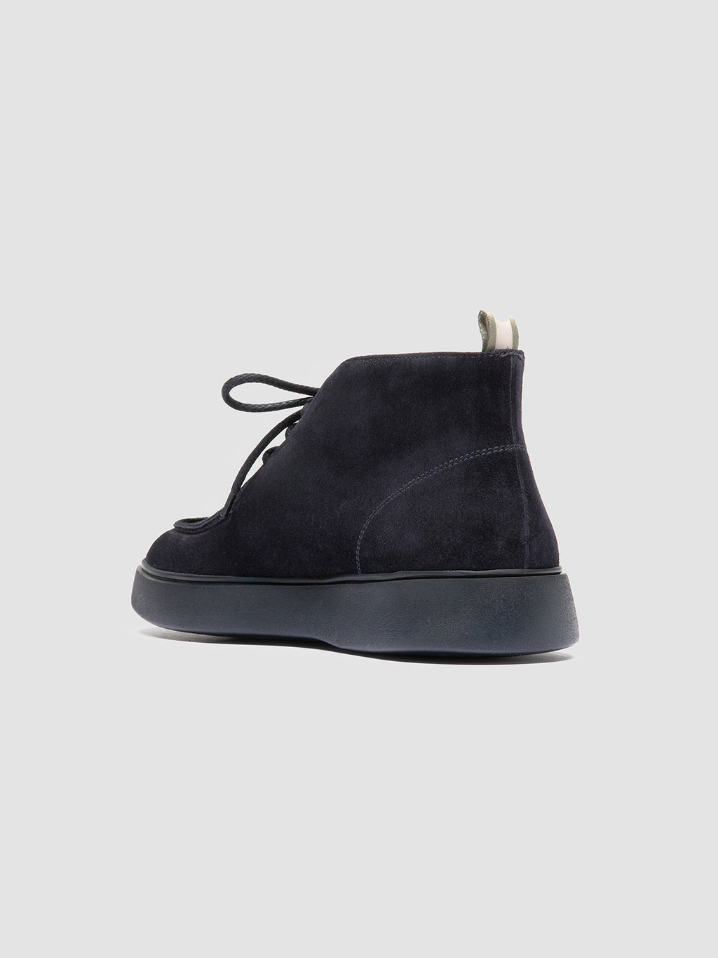 FRAME 002 - Navy Suede Chukka Boots - image 4,side view
