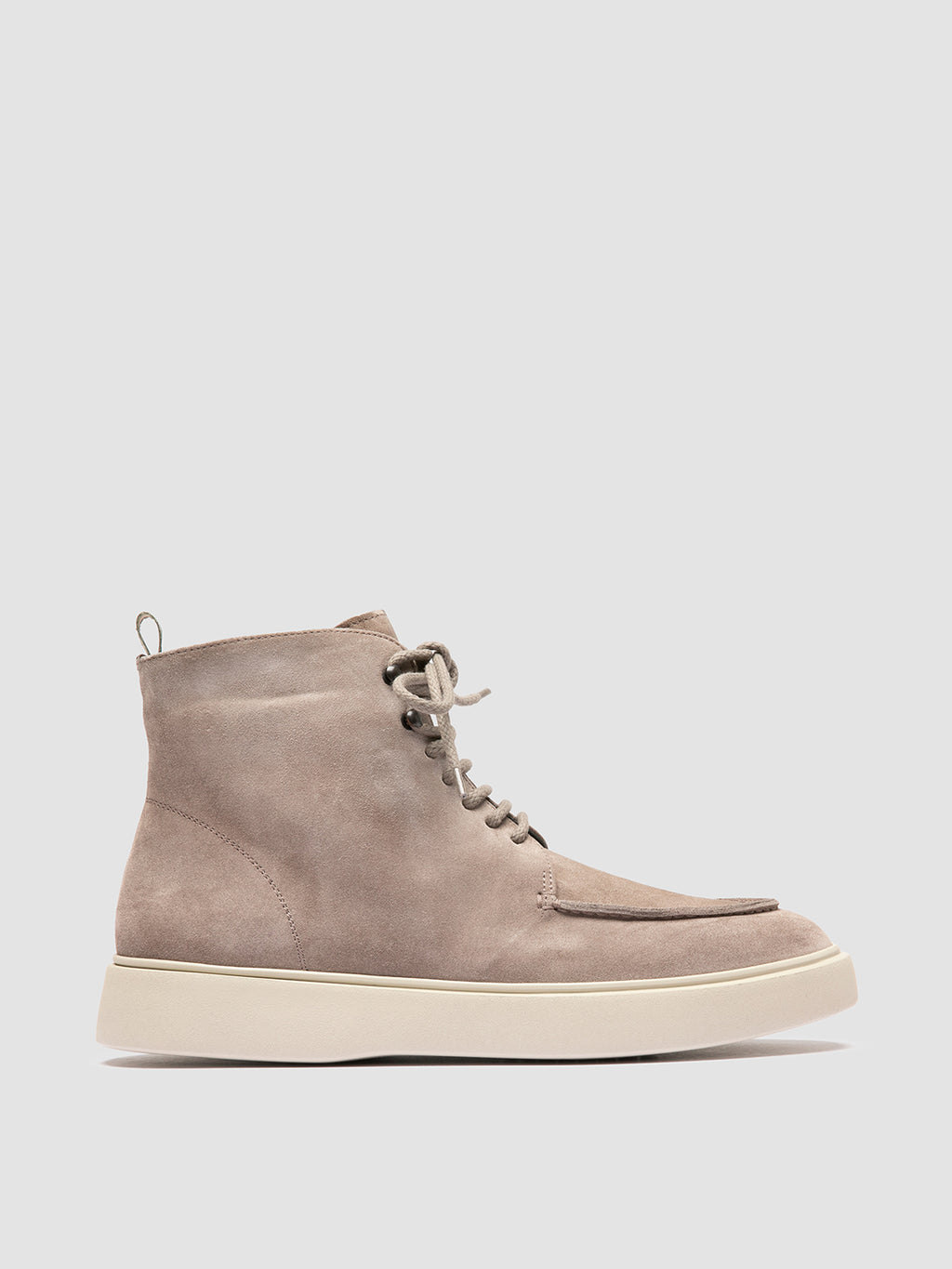 FRAME 004 - Grey Suede Lace-up Boots - image 1,side view
