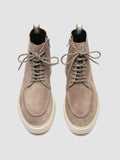 FRAME 004 - Grey Suede Lace-up Boots - thumb image 2,side view