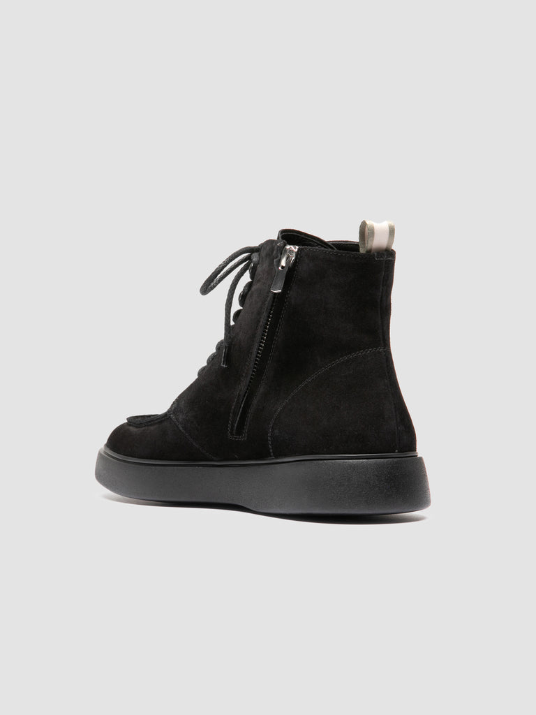 FRAME 004 - Black Suede Lace-up Boots Officine Creative - 4