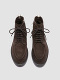 FRAME 004 - Brown Suede Lace-up Boots - thumb image 2,side view