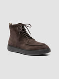 FRAME 004 - Brown Suede Lace-up Boots - thumb image 3,side view