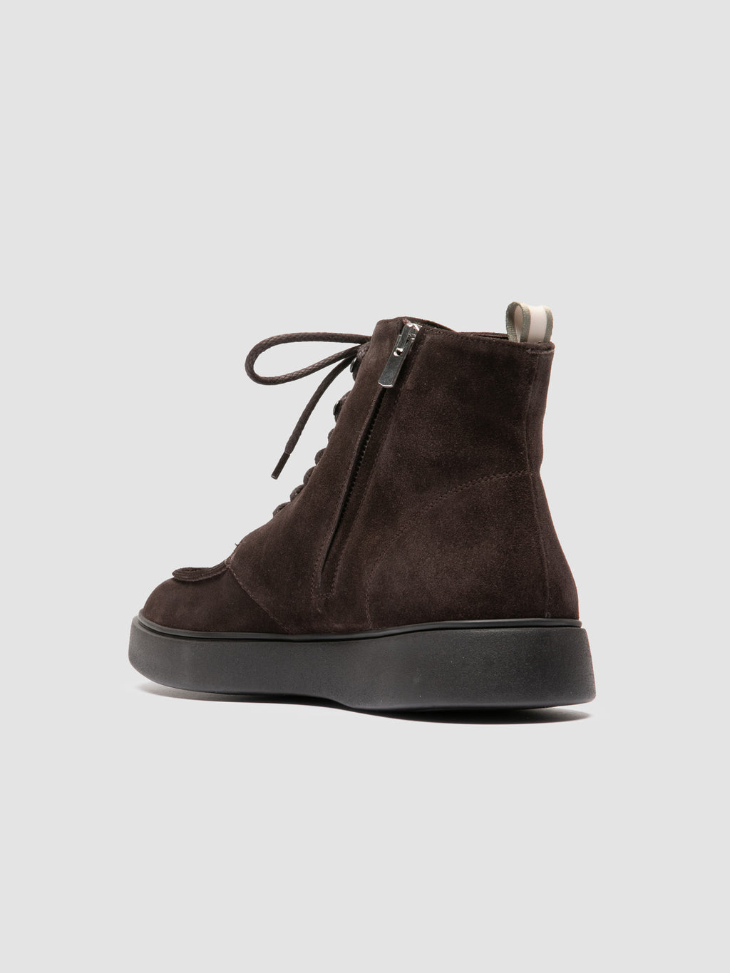 FRAME 004 - Brown Suede Lace-up Boots - image 4,side view
