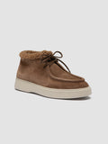 FRAME 110 - Beigefarbene Chukka-Stiefel aus Wildleder - thumb image 3,side view
