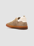 GINNASIO 001 - Beige Sneakers aus Leder und Wildleder - thumb image 4,side view