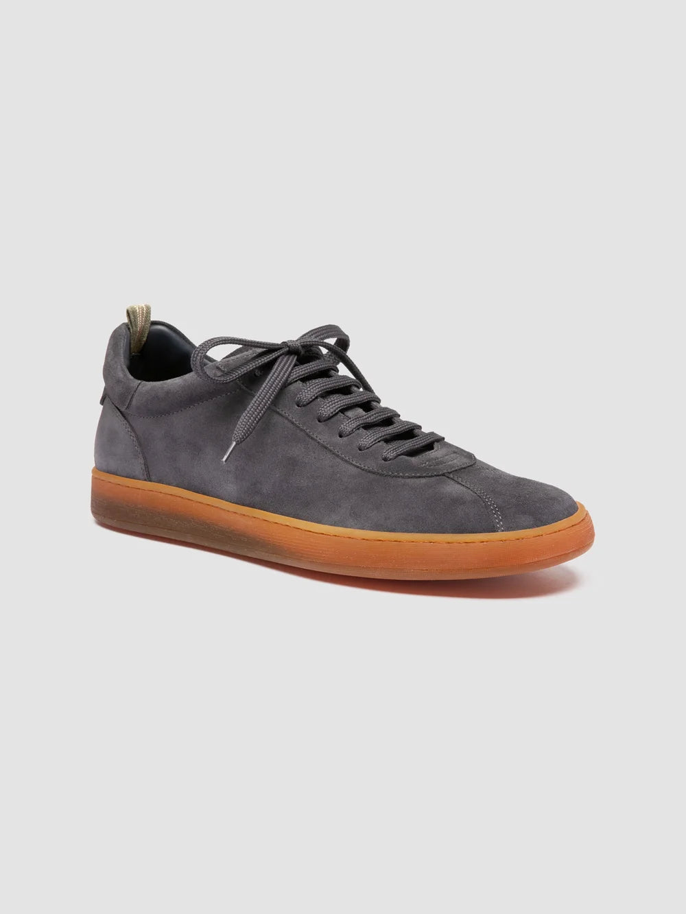 GINNASIO 001 - blaue Low-Top-Sneaker aus Wildleder - image 3,side view