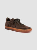 GINNASIO 001 - braune Low-Top-Sneakers aus Wildleder - thumb image 3,side view