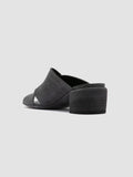 HADRY 007 - Black Leather Slide Sandals - thumb image 4,side view