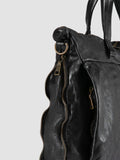 HELMET 046 - Black Leather Briefcase - thumb image 6,side view