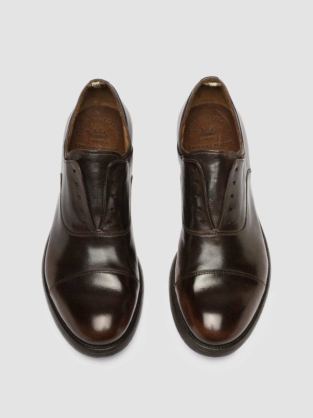 HIVE 004 - braune Oxfordschuhe aus Leder - image 2,side view