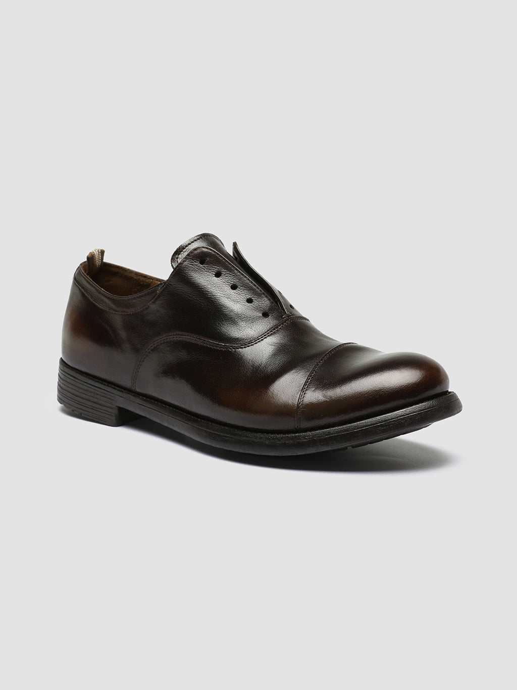 HIVE 004 - braune Oxfordschuhe aus Leder - image 3,side view
