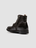 HIVE 005 - Brown Leather Zipped Boots - thumb image 4,side view