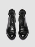 HIVE 005 - Black Leather Zipped Boots - thumb image 2,side view