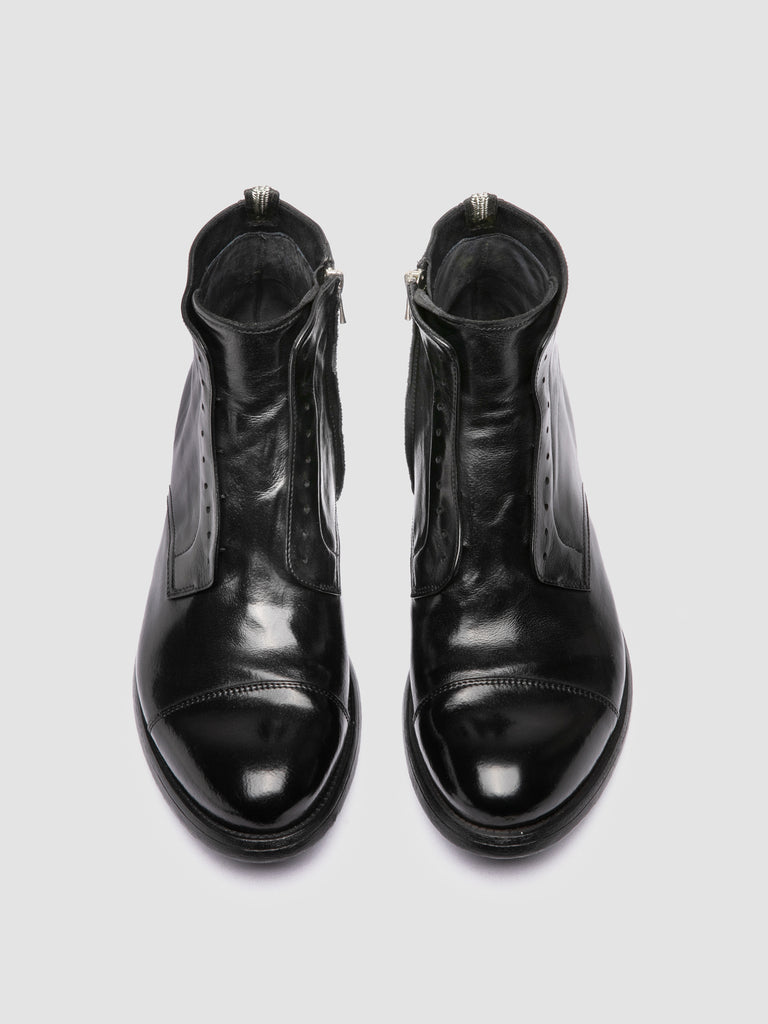 HIVE 005 - Black Leather Zipped Boots Officine Creative - 2