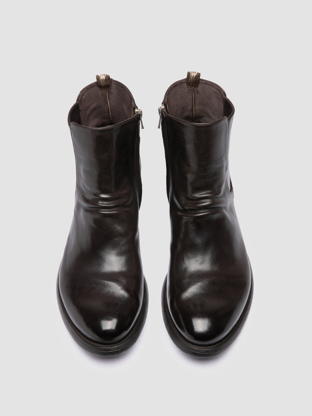 HIVE 036 - Brown Leather Ankle Boots - image 2,side view