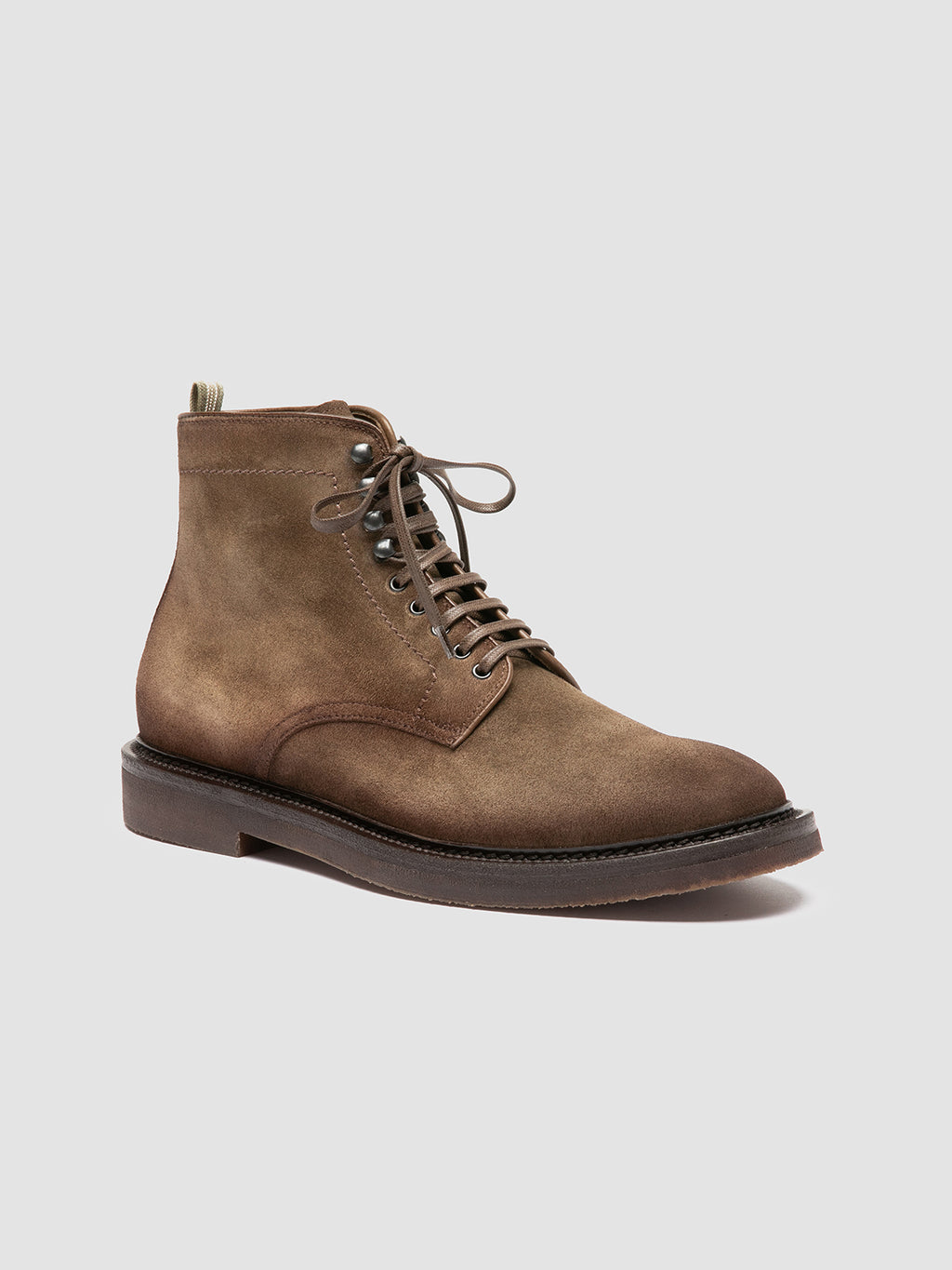 HOPKINS FLEXI 203 - Taupe Suede Lace-up Boots - image 3,side view