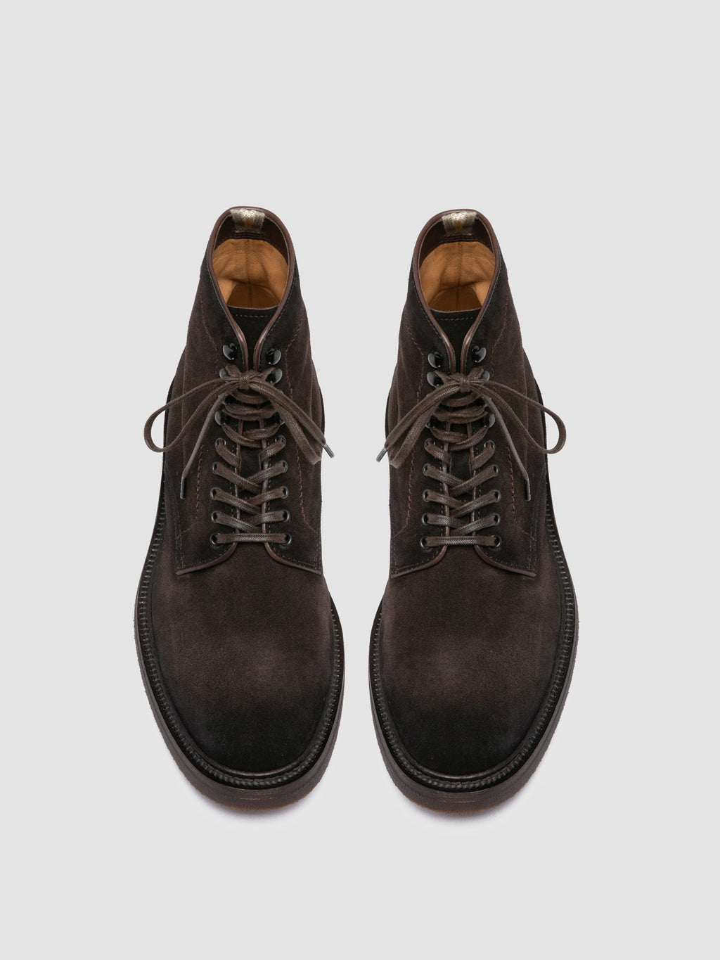 HOPKINS FLEXI 203 - Brown Suede Lace-up Boots - image 2,side view