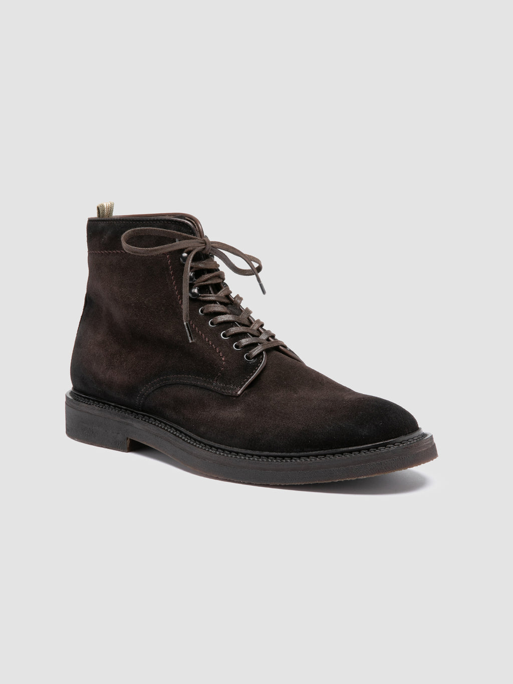 HOPKINS FLEXI 203 - Brown Suede Lace-up Boots - image 3,side view