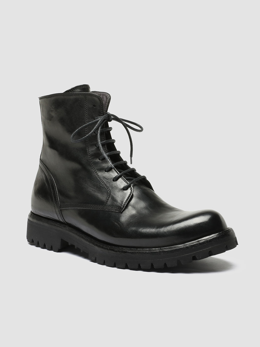 IKONIC 001 - Schwarze Lederstiefel - image 3,side view