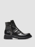 IKONIC 004 - Grey Leather Zip Boots - thumb image 1,side view