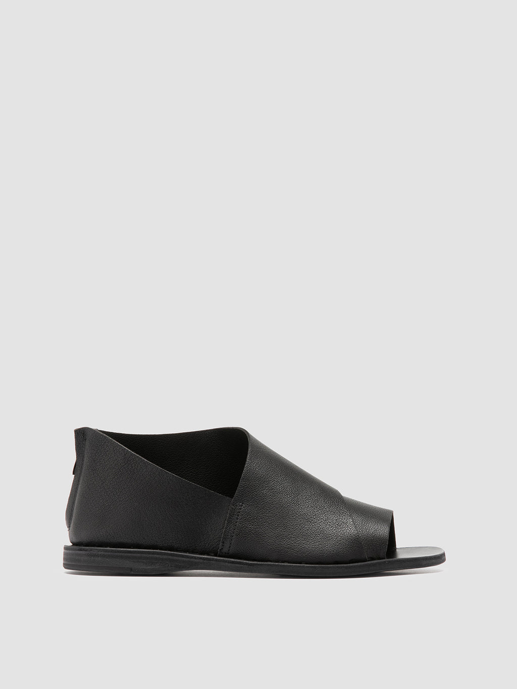 ITACA 046 - Schwarze Peeptoe-Schuhe aus Leder - image 1,side view
