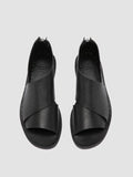 ITACA 046 - Schwarze Peeptoe-Schuhe aus Leder - thumb image 2,side view
