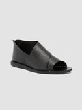 ITACA 046 - Schwarze Peeptoe-Schuhe aus Leder - thumb image 3,side view