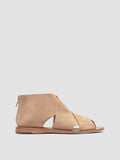 ITACA 052 - Beige Suede Peep Toe Sandals - thumb image 1,side view