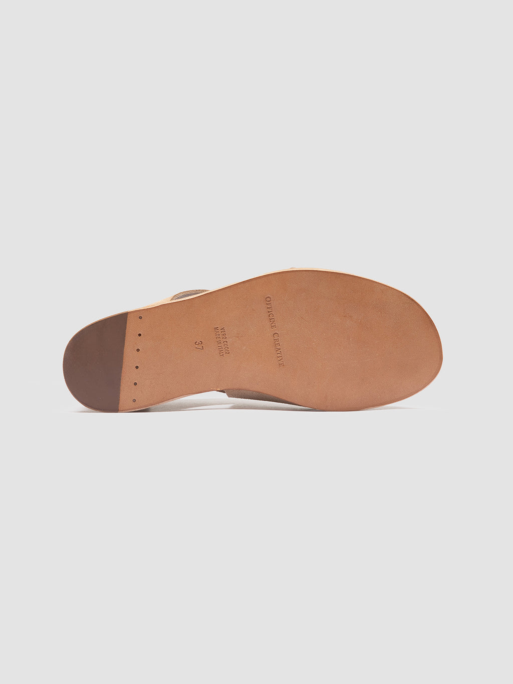 ITACA 052 - Beige Suede Peep Toe Sandals - image 5,side view