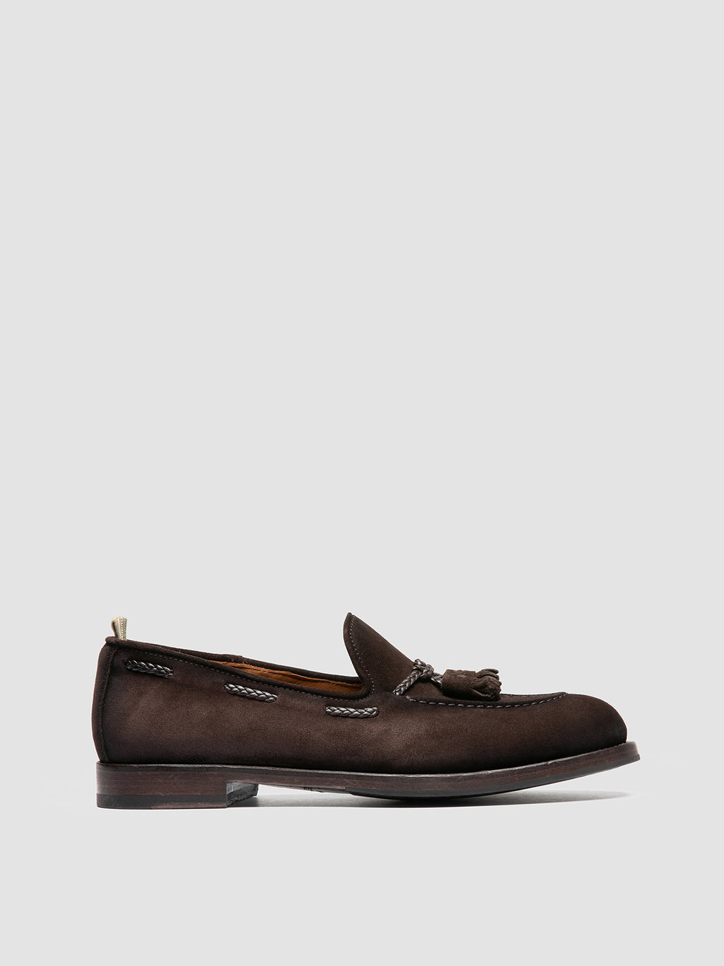 IVIES 002 - Braune Loafer aus Wildleder mit Quaste - image 1,side view