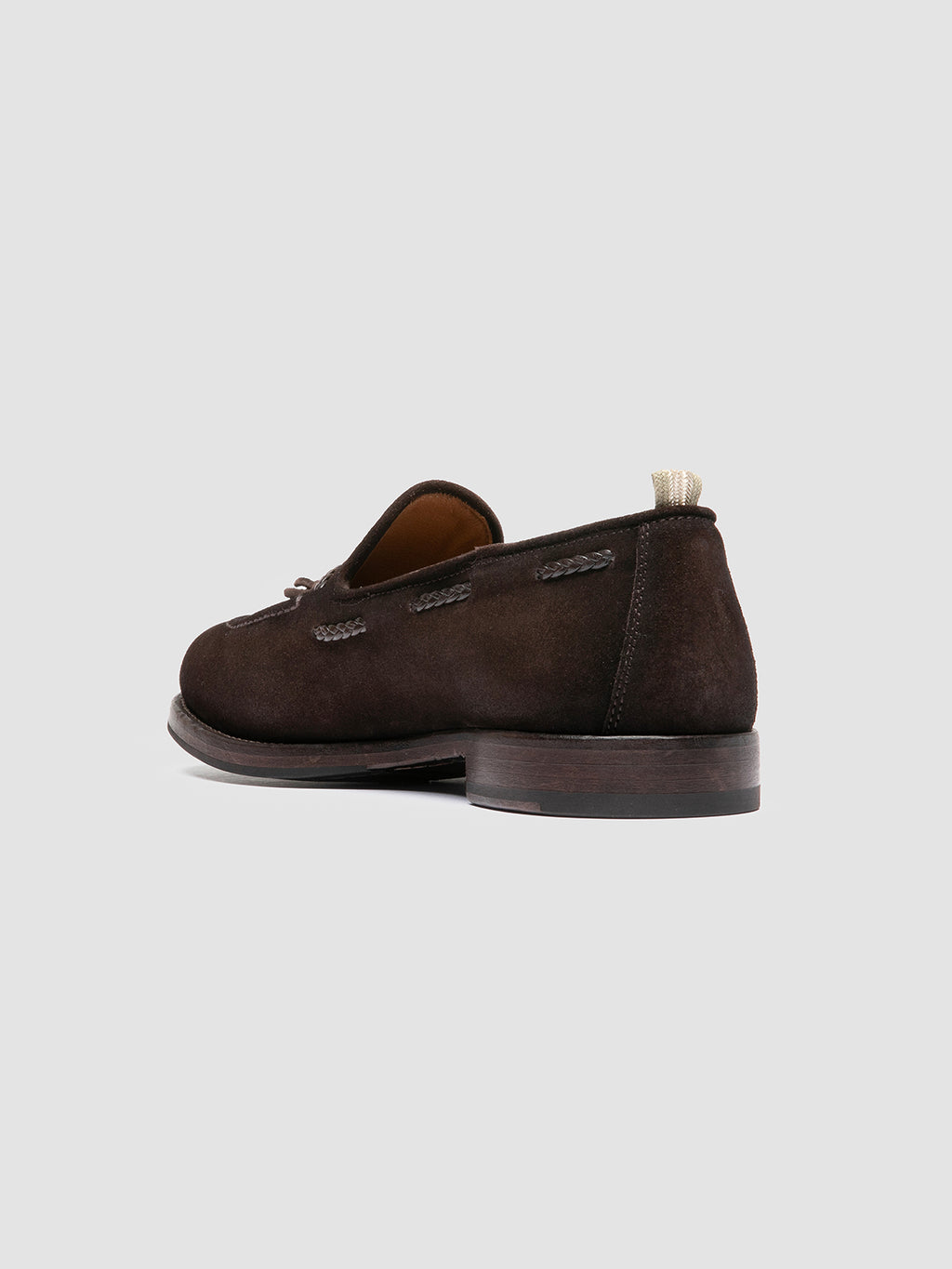 IVIES 002 - Braune Loafer aus Wildleder mit Quaste - image 4,side view