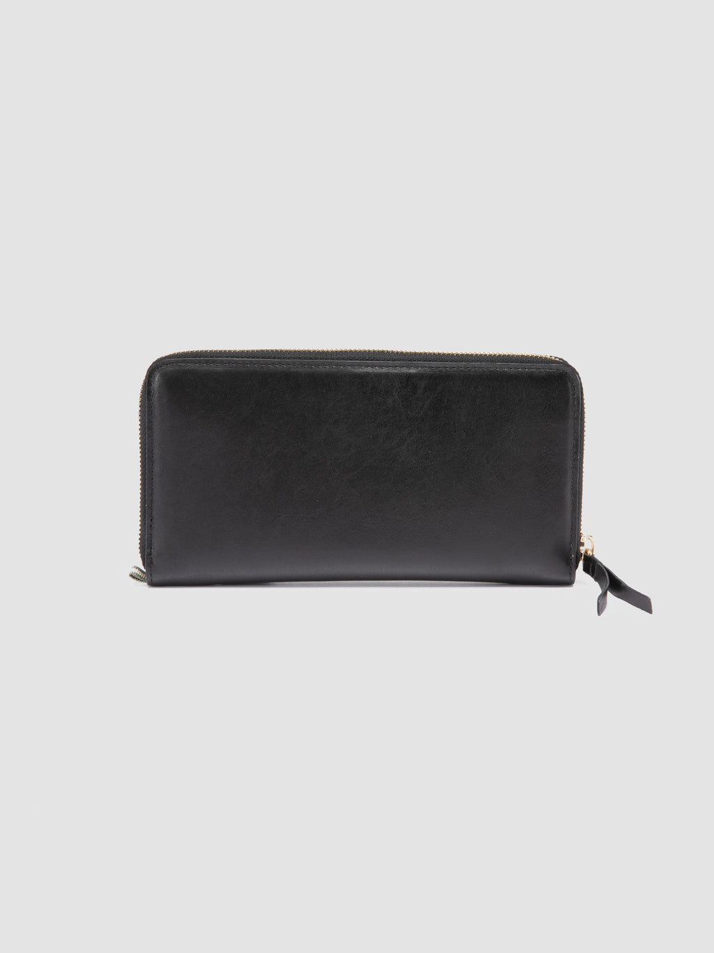 JULIET 01 - Schwarze Lederbrieftasche - image 2,side view