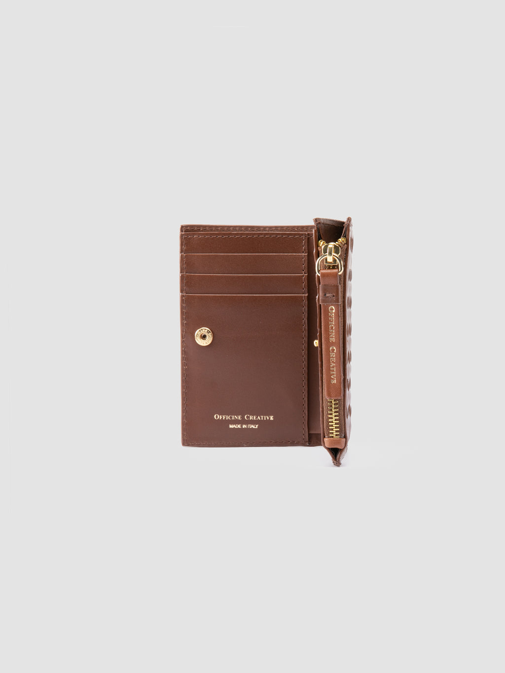 JULIET 204 - Brown Leather Wallet - image 4,side view