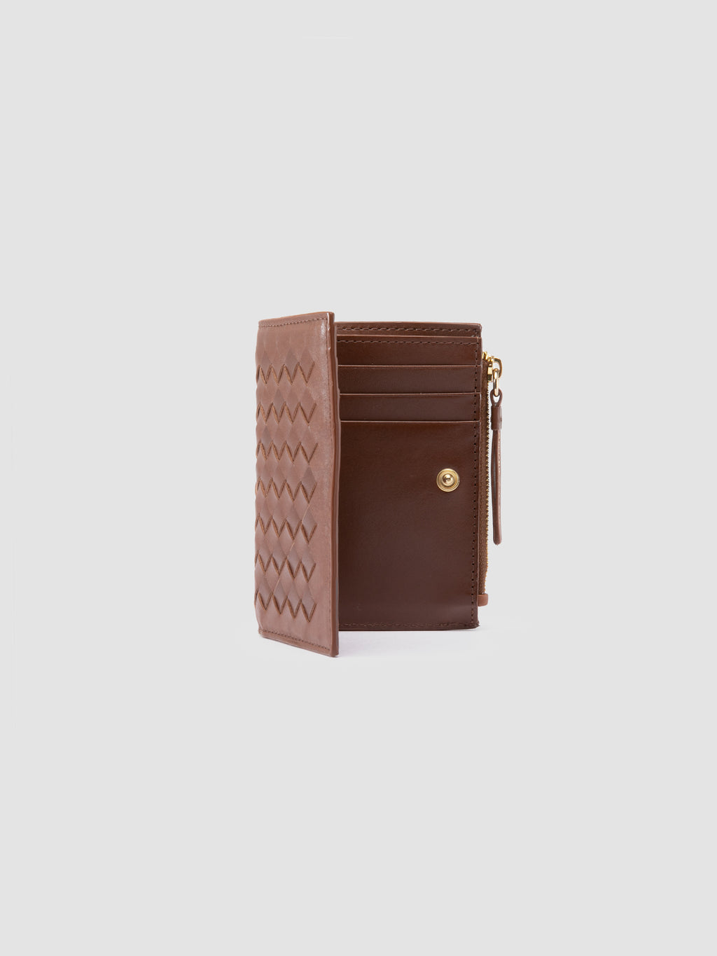 JULIET 204 - Brown Leather Wallet - image 5,side view