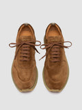 LEGEND 001 - Braune Low-Top-Sneakers aus Wildleder - thumb image 2,side view