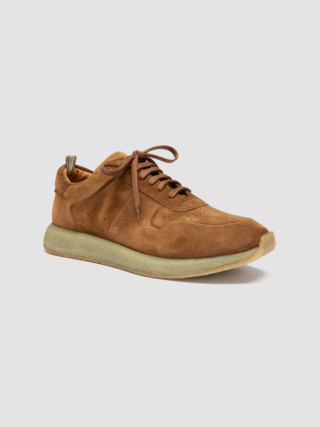 LEGEND 001 - Braune Low-Top-Sneakers aus Wildleder - image 3,side view
