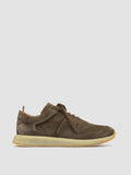 LEGEND 001 - Grüne Low-Top-Sneakers aus Wildleder - thumb image 1,side view