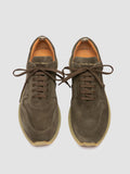 LEGEND 001 - Grüne Low-Top-Sneakers aus Wildleder - thumb image 2,side view