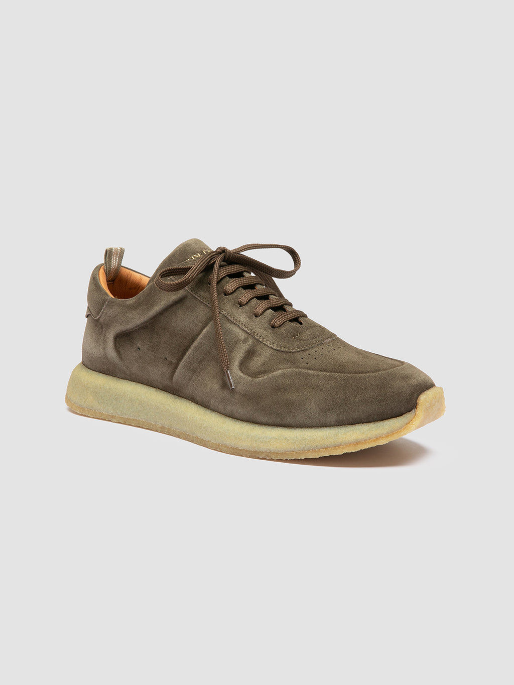 LEGEND 001 - Grüne Low-Top-Sneakers aus Wildleder - image 3,side view