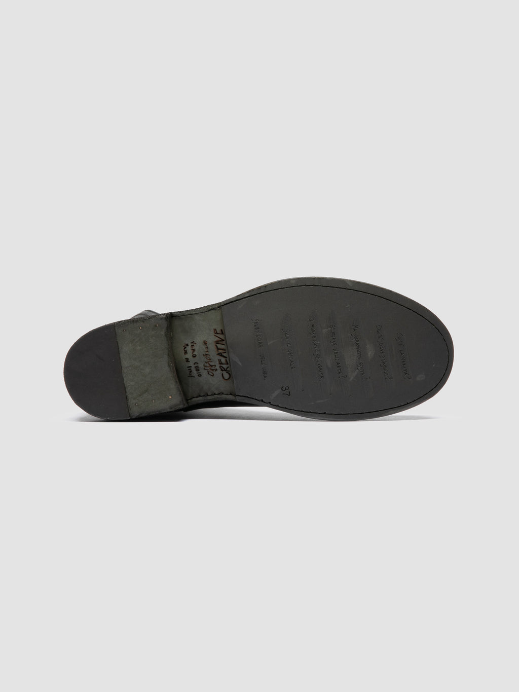 LEGRAND 169 - Green Leather Zipped Boots - image 5,side view