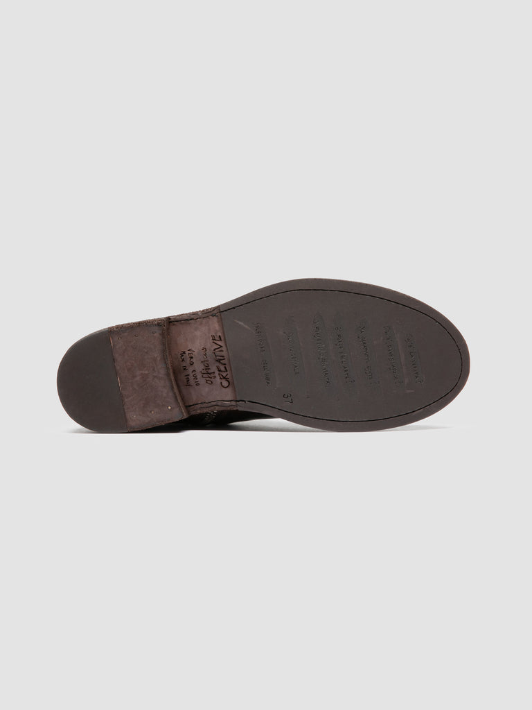 LEGRAND 171 - Brown Leather Zipped Boots Officine Creative - 5