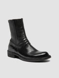 LEGRAND 171 - Schwarze Lederstiefel mit Reißverschluss - thumb image 3,side view