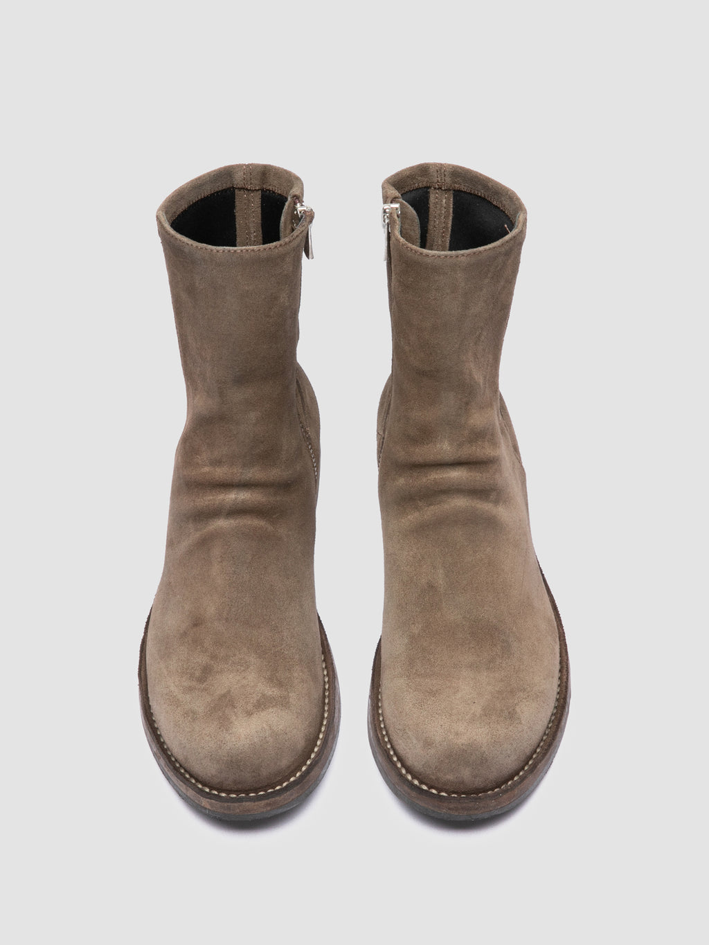 LEGRAND 171 - Braune Wildlederstiefel mit Reißverschluss - image 2,side view