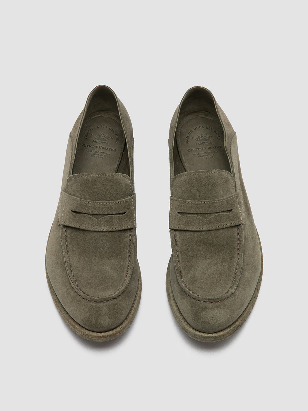 LEXIKON 516 - Grüne Slipper aus Wildleder - image 2,side view